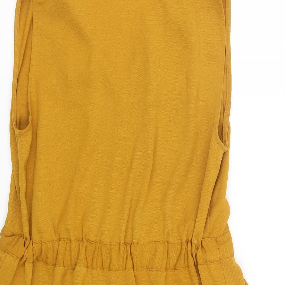 ASOS Womens Yellow   Playsuit One-Piece Size 10