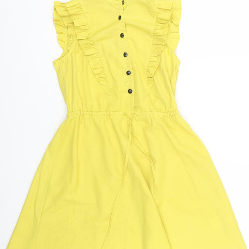 ASOS Womens Yellow   T-Shirt Dress  Size 10