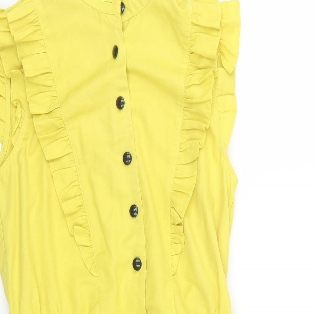 ASOS Womens Yellow   T-Shirt Dress  Size 10