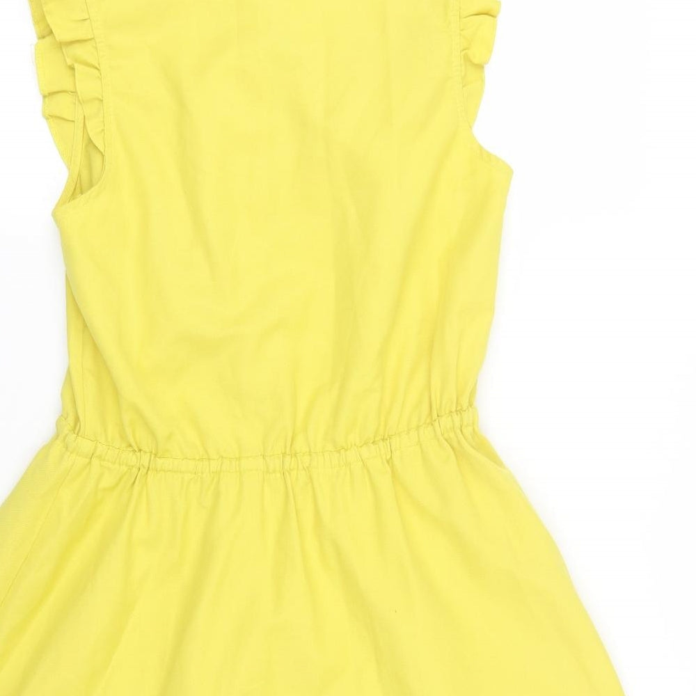 ASOS Womens Yellow   T-Shirt Dress  Size 10