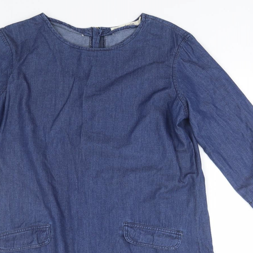 Dorothy Perkins Womens Blue   T-Shirt Dress  Size 10
