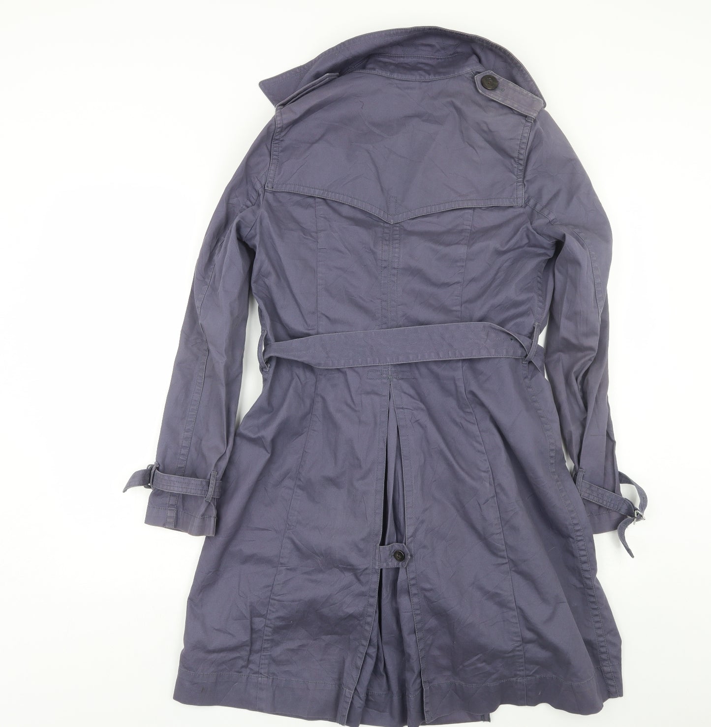 Gao Womens Blue   Trench Coat Coat Size 10