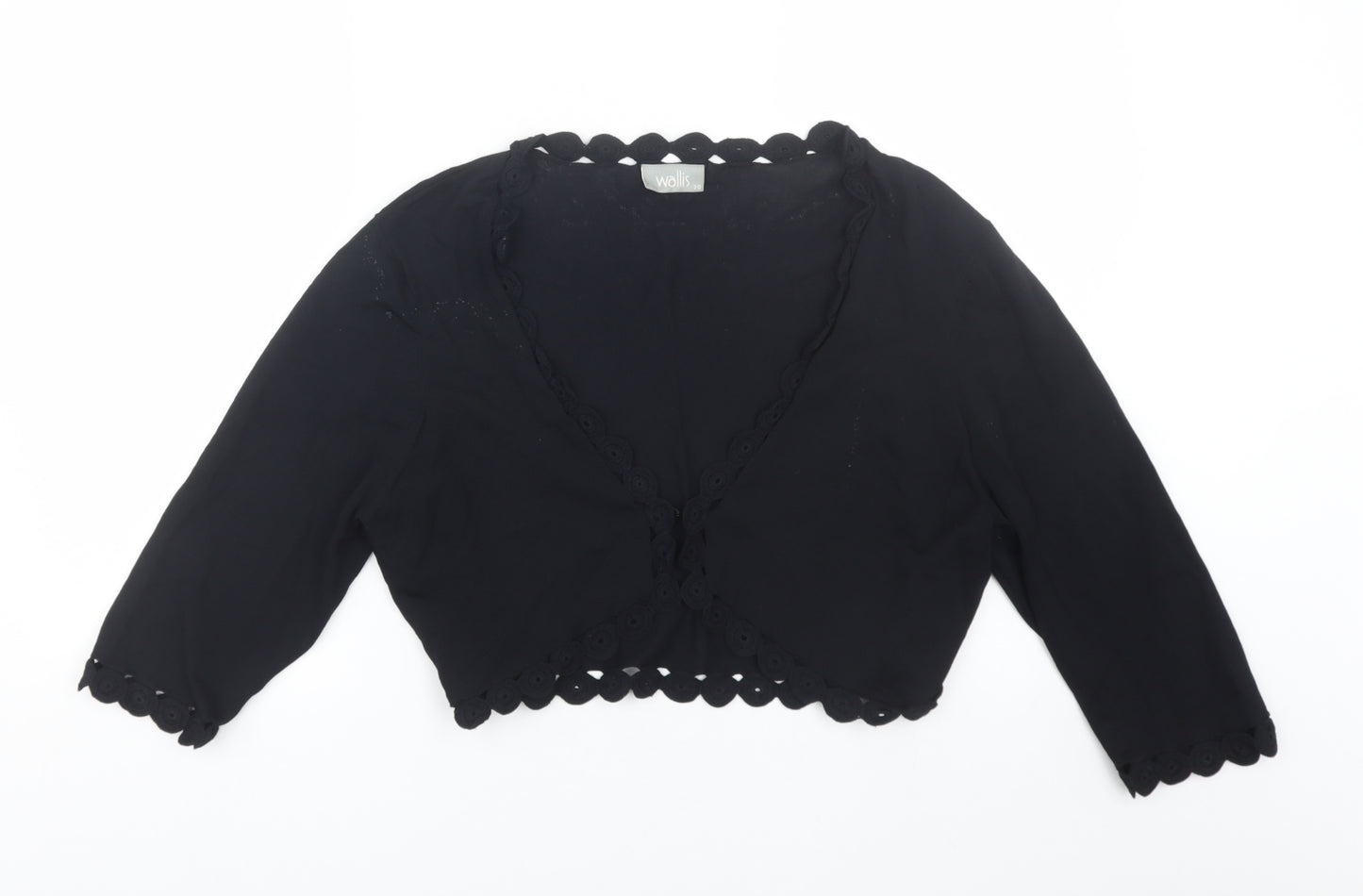 Wallis Womens Black   Cape Jumper Size 20