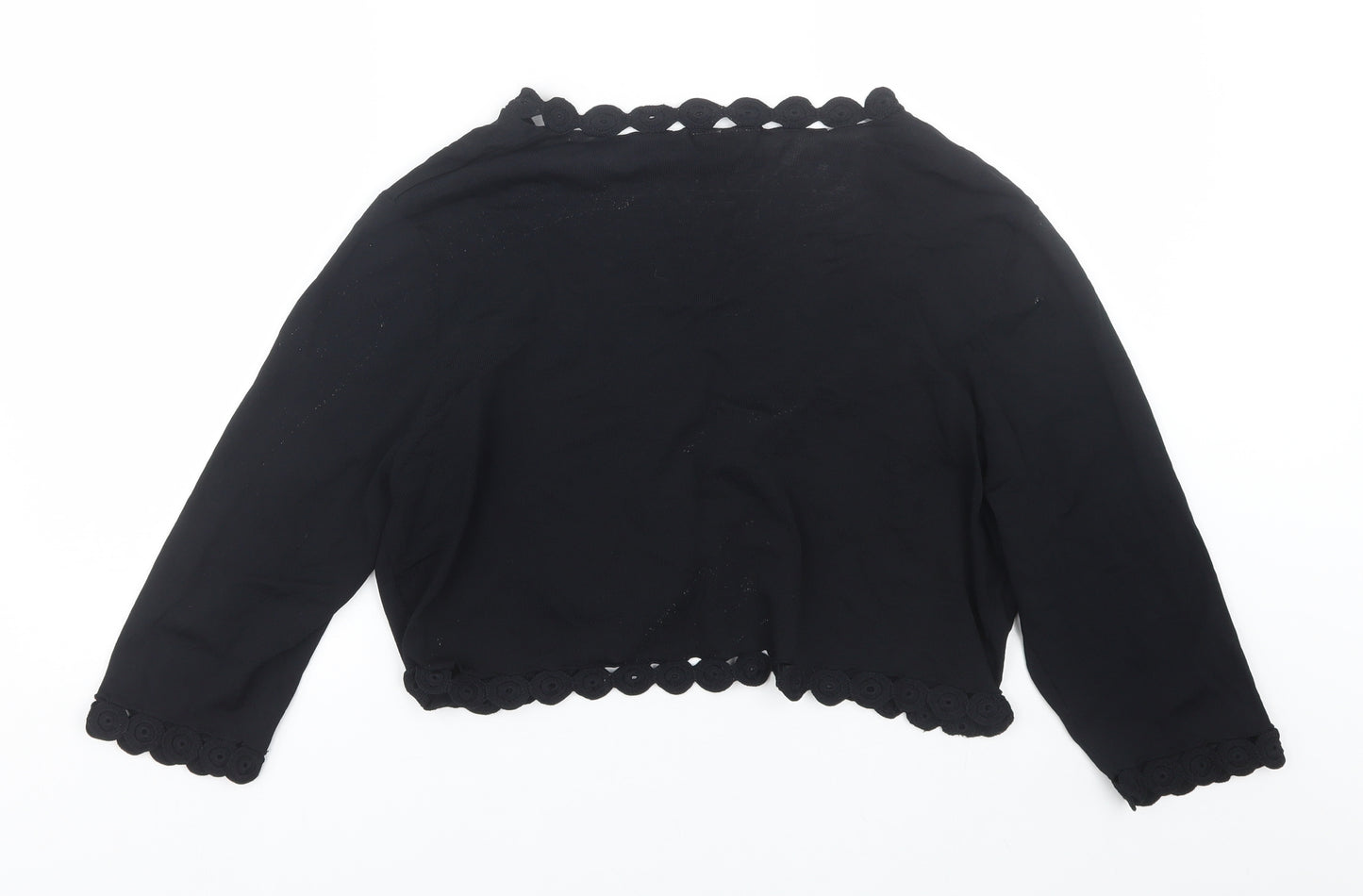 Wallis Womens Black   Cape Jumper Size 20