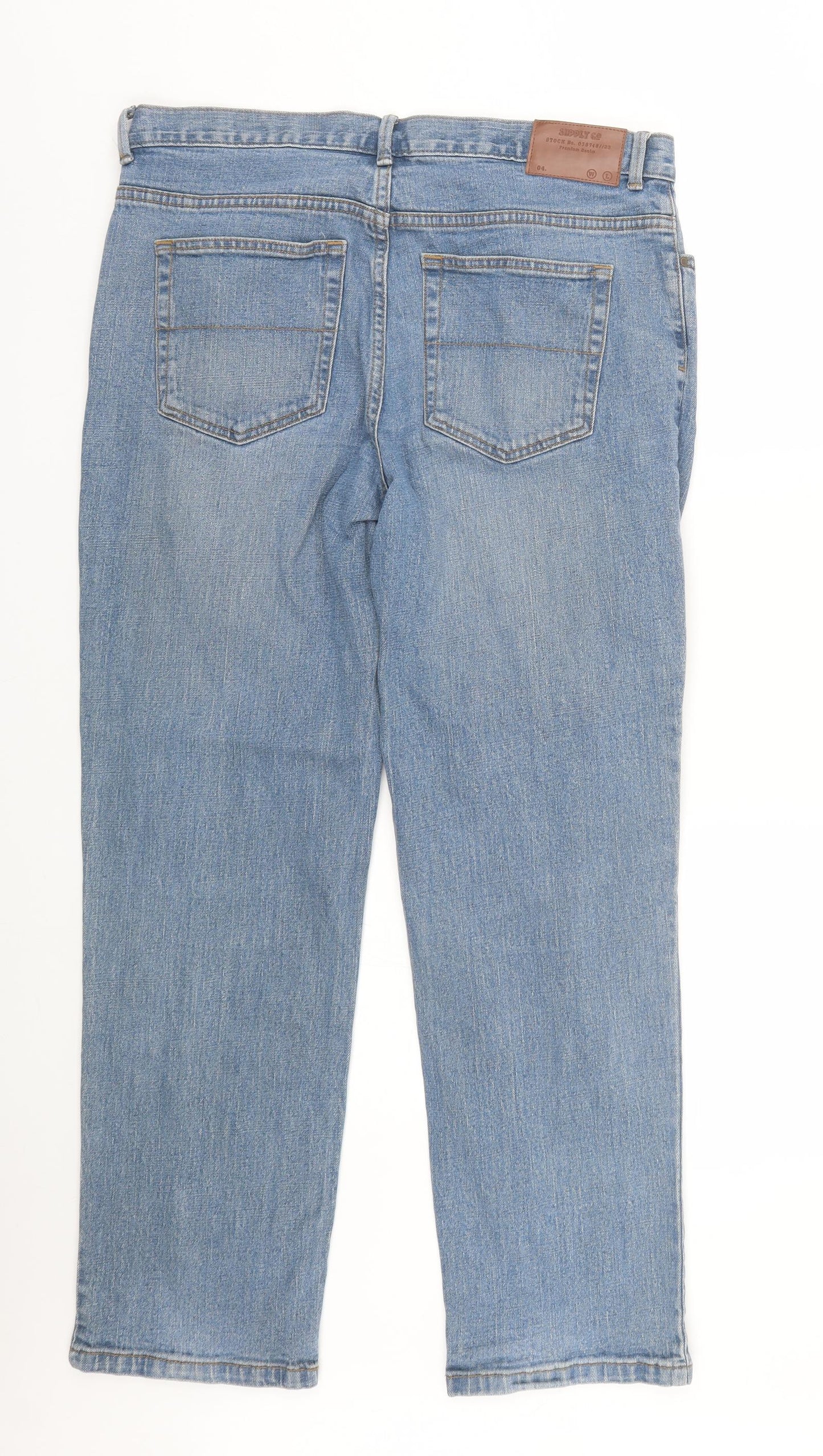 TU Mens Blue  Denim Straight Jeans Size 36 L27 in