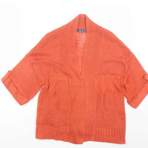 Evie Womens Orange   Cape Jumper Size 12