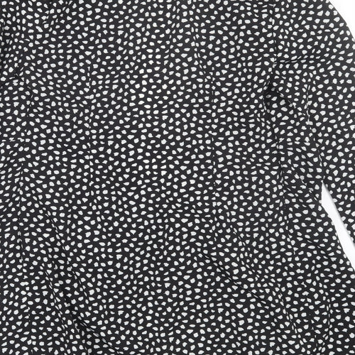 Misspap Womens Black Polka Dot  Kimono Blouse Size 8