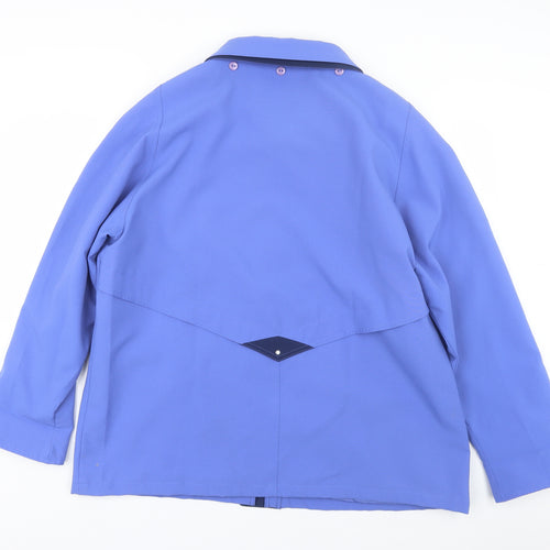 Finesse Womens Blue   Overcoat Coat Size 22