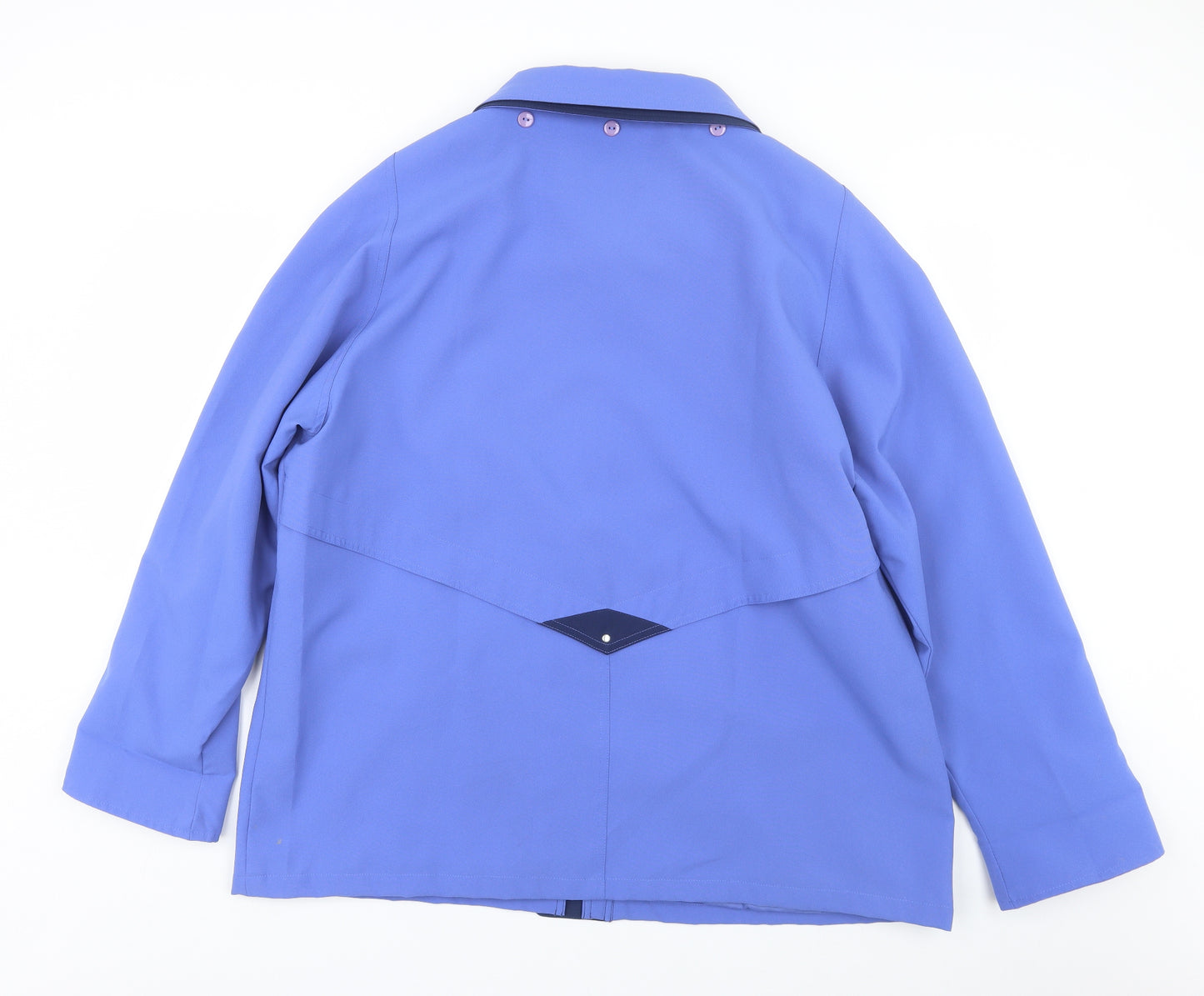 Finesse Womens Blue   Overcoat Coat Size 22