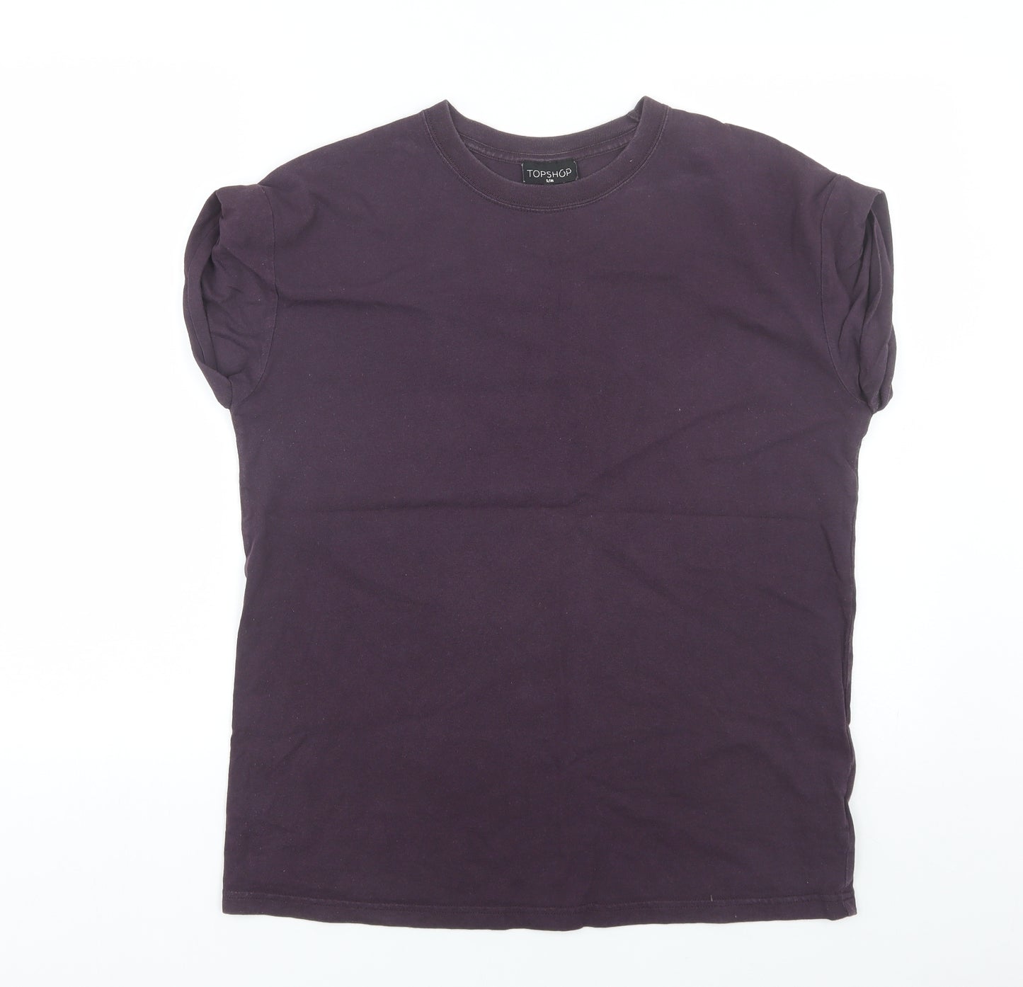 Topshop Womens Purple   Basic T-Shirt Size S