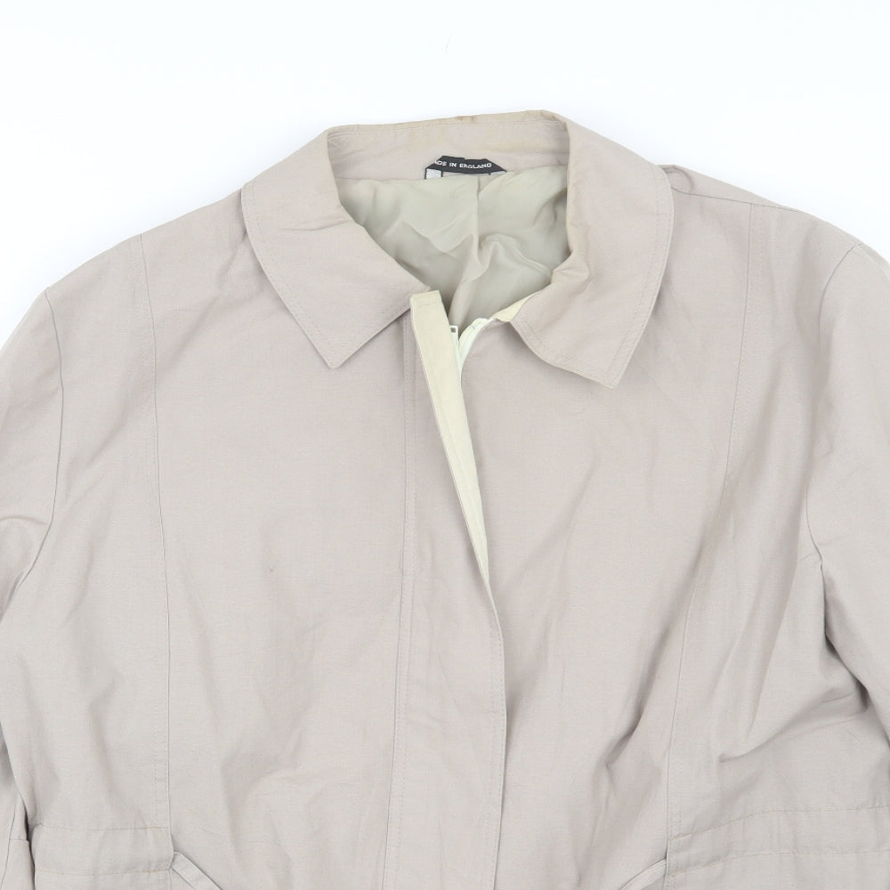 Preworn Womens Beige   Jacket Coat Size 18