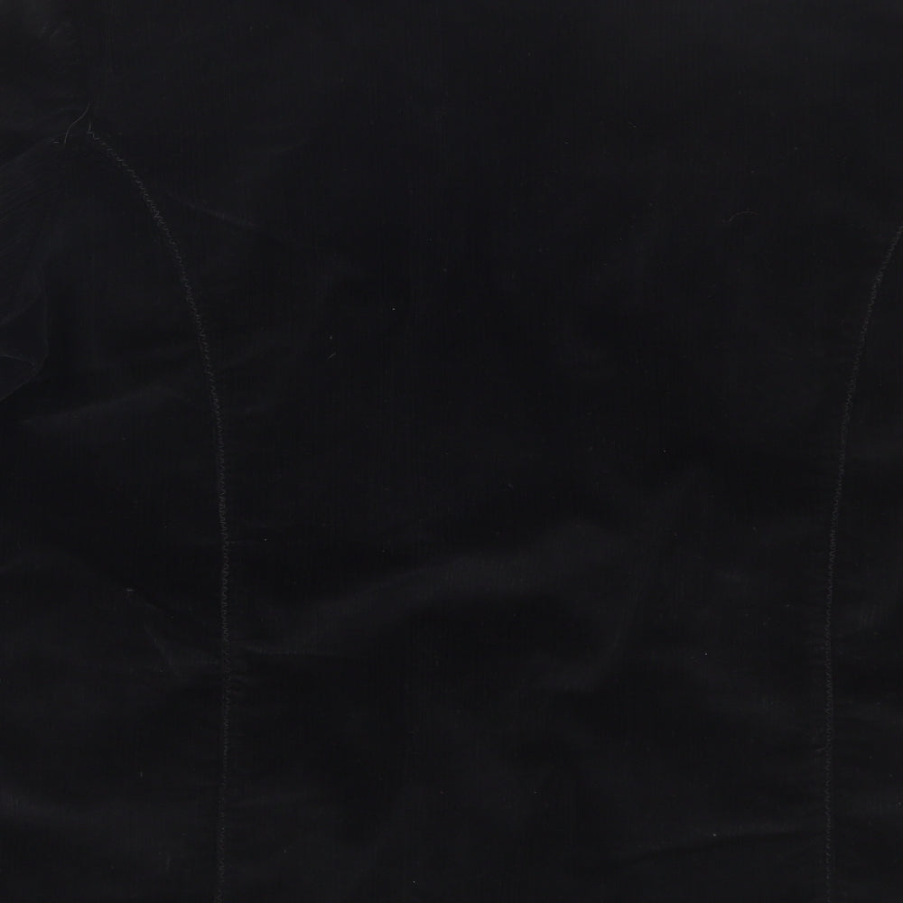 Bonmarche Womens Black  Corduroy Jacket Suit Size 20