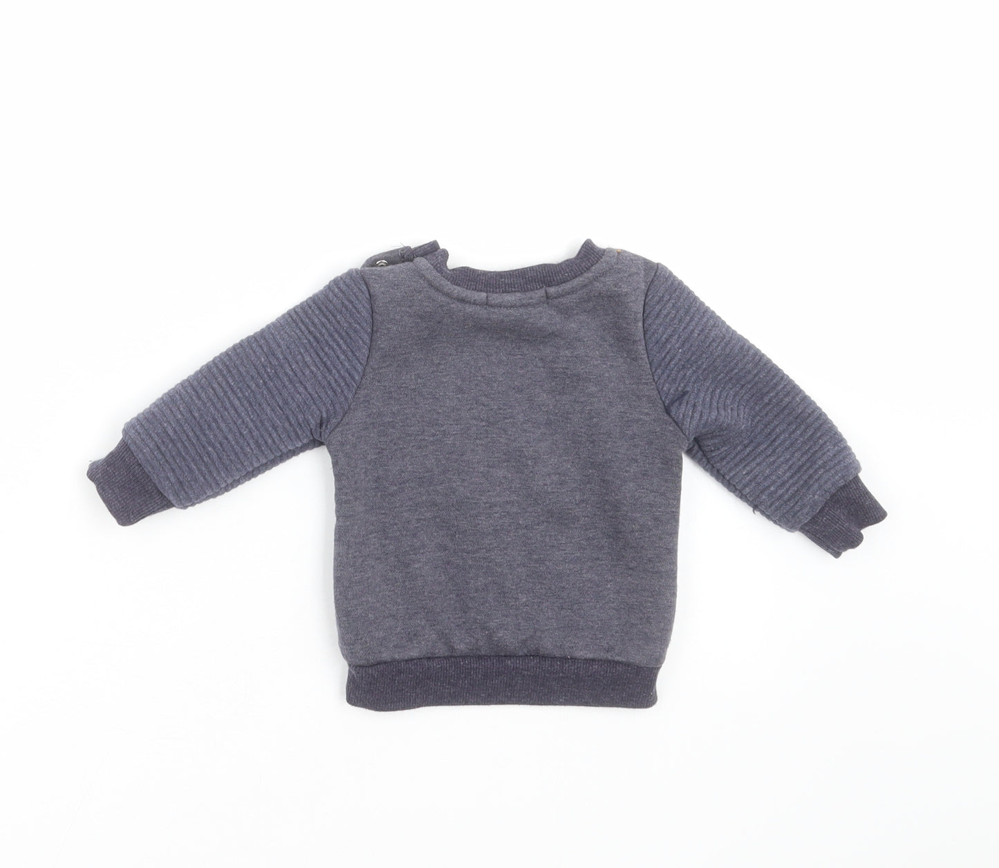 Primark Boys Blue   Pullover Jumper Size 3-6 Months  - dinosaur, car