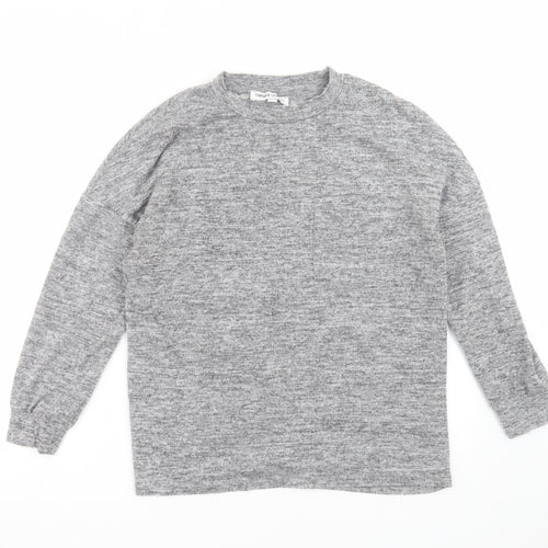 CAPSULE Womens Grey  Knit Pullover Jumper Size 12