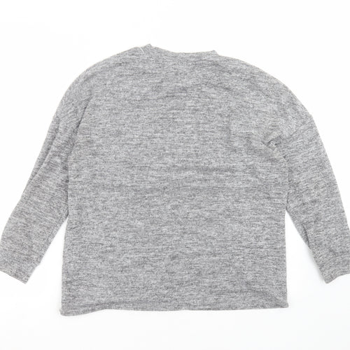 CAPSULE Womens Grey  Knit Pullover Jumper Size 12