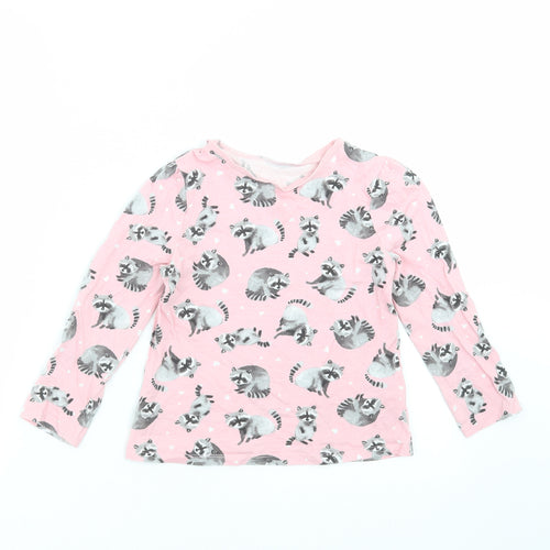 George Boys Pink    Pyjama Top Size 5-6 Years  - Raccoon