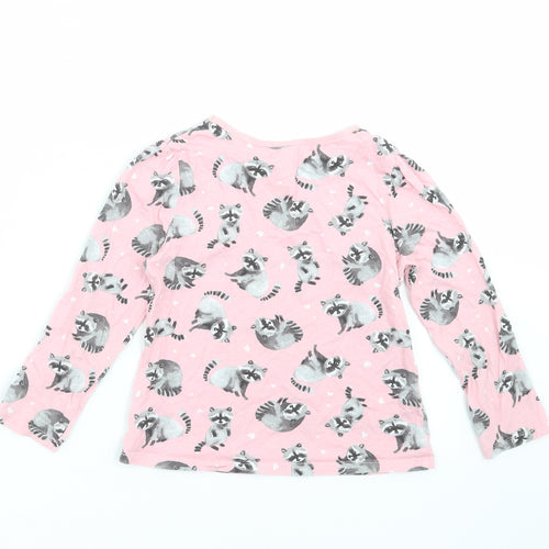 George Boys Pink    Pyjama Top Size 5-6 Years  - Raccoon