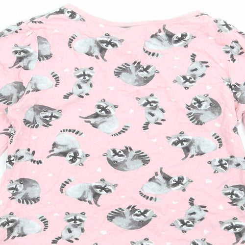 George Boys Pink    Pyjama Top Size 5-6 Years  - Raccoon