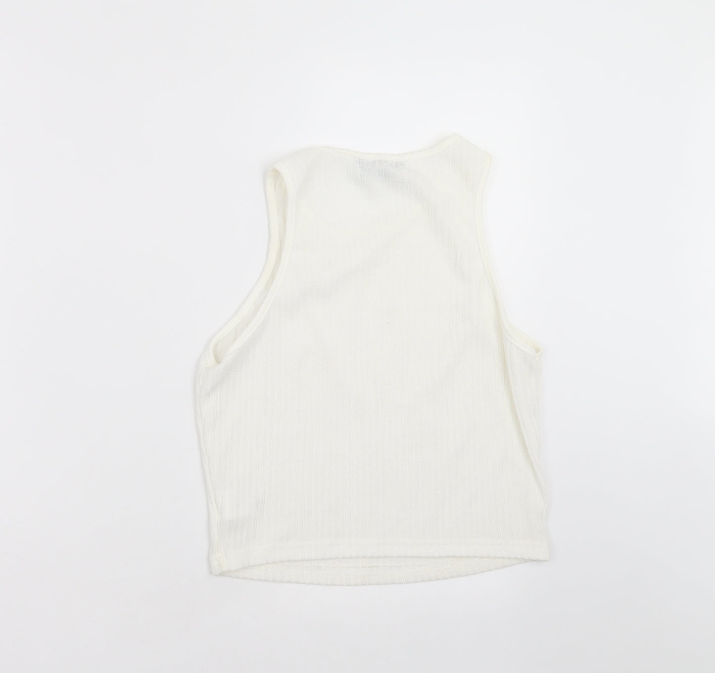 SheIn Womens Ivory Striped Knit Pullover Jumper Size L