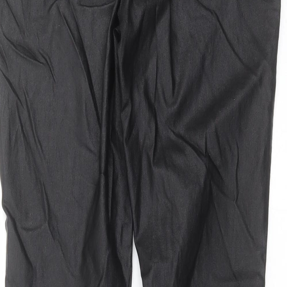 NEXT Womens Black   Jegging Jeans Size 14 L29 in - Wet look