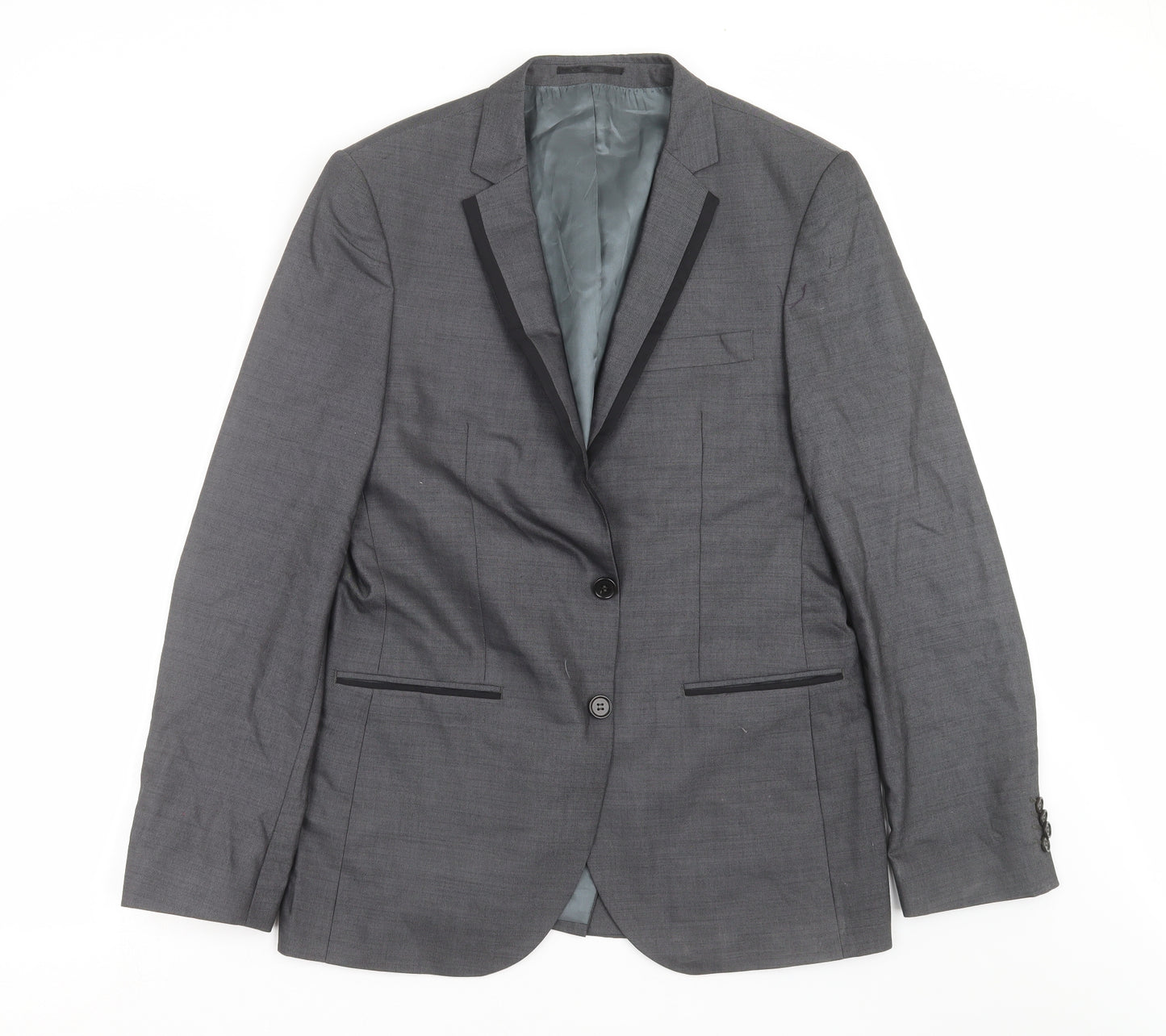 River Island Mens Grey   Jacket Suit Jacket Size 40