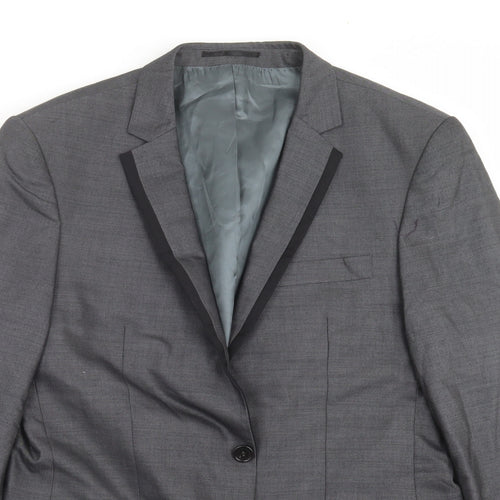 River Island Mens Grey   Jacket Suit Jacket Size 40