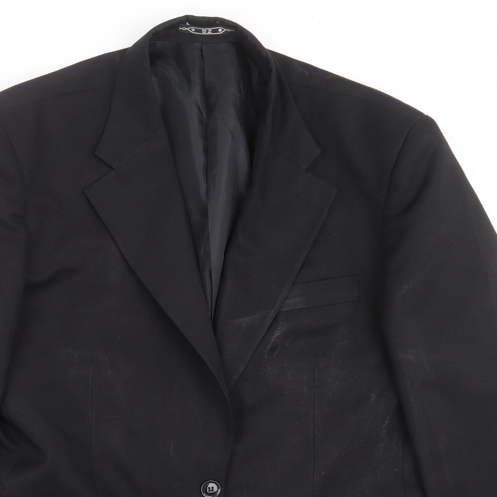 Preworn Mens Black   Jacket Suit Jacket Size 42
