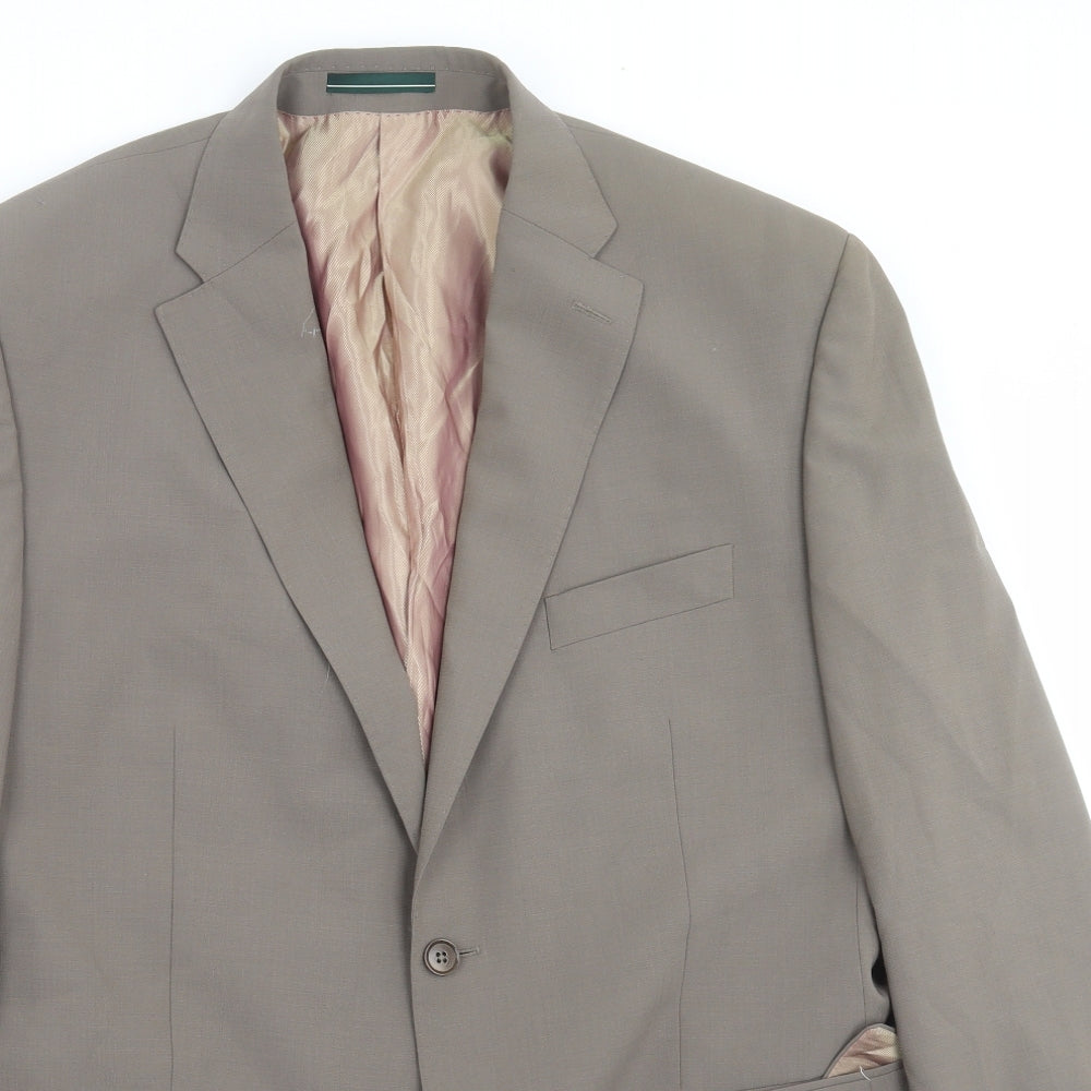 GREENWOODS Mens Green   Jacket Suit Jacket Size 42