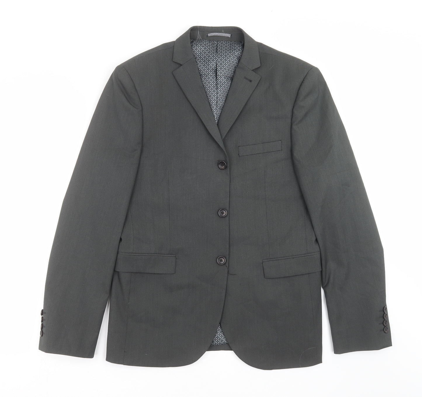 NEXT Mens Grey   Jacket Suit Jacket Size 40  - Skinny fit
