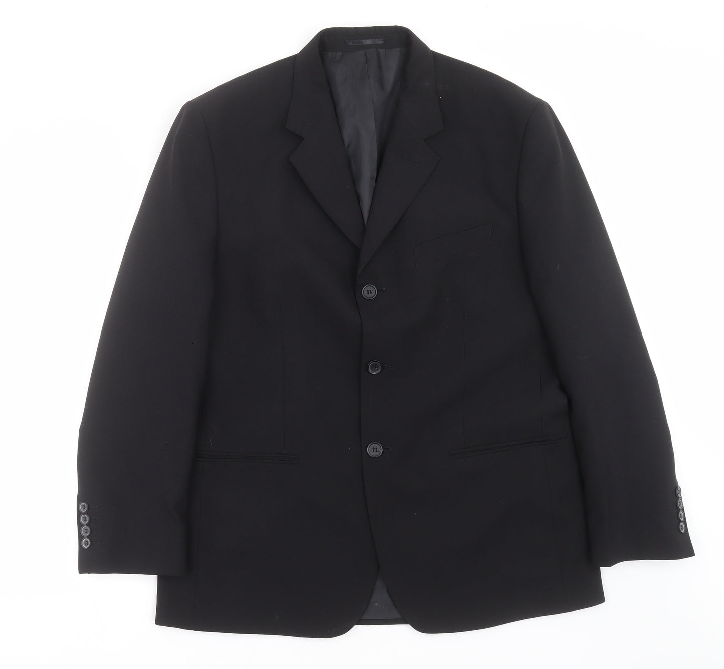 George Mens Black   Jacket Suit Jacket Size 40