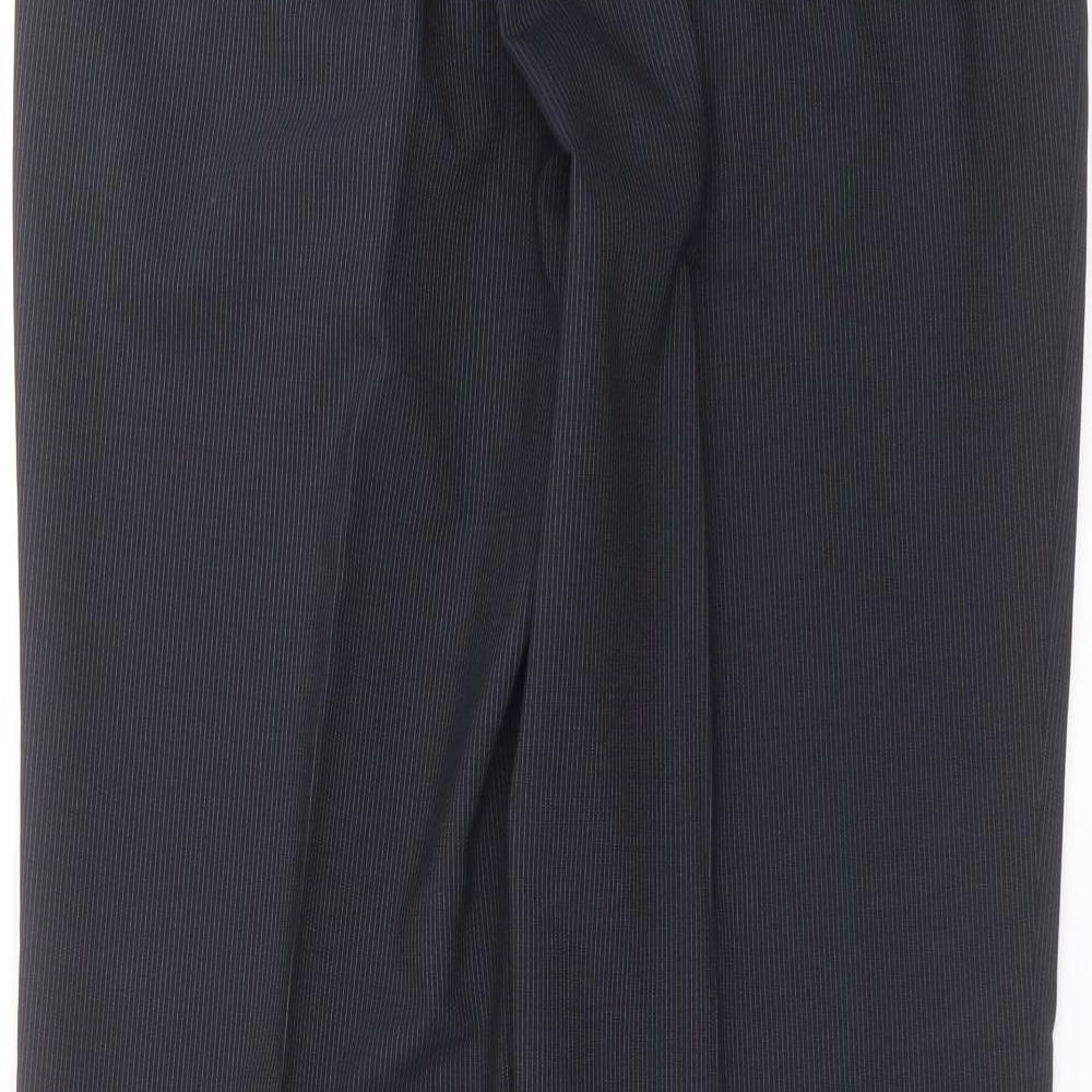 Benvenuto Mens Blue Striped  Trousers  Size 34 in L32 in