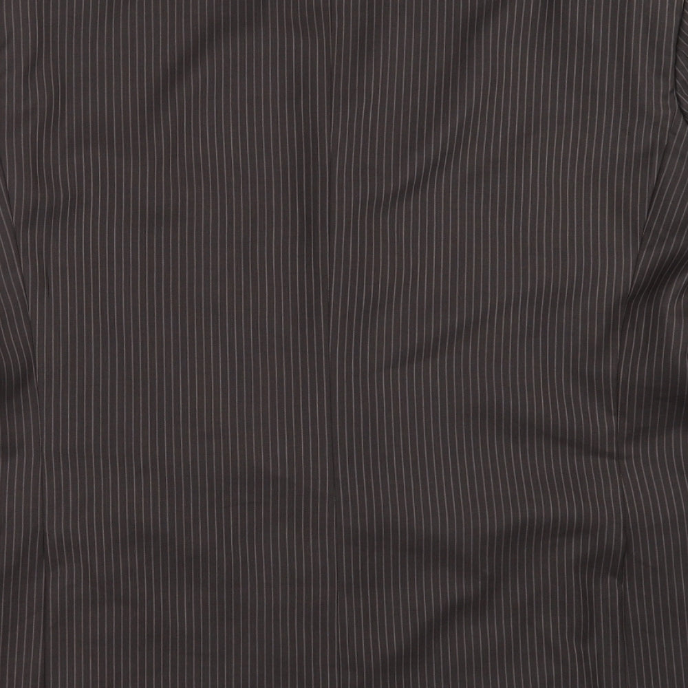 RGA Mens Brown Striped  Jacket Suit Jacket Size 46