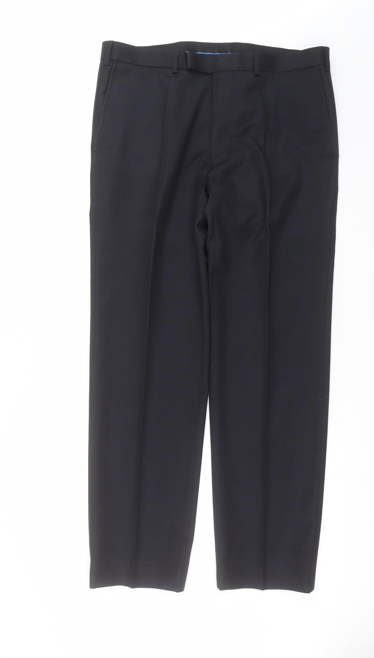Marks and Spencer Mens Blue   Trousers  Size 36 in L31 in