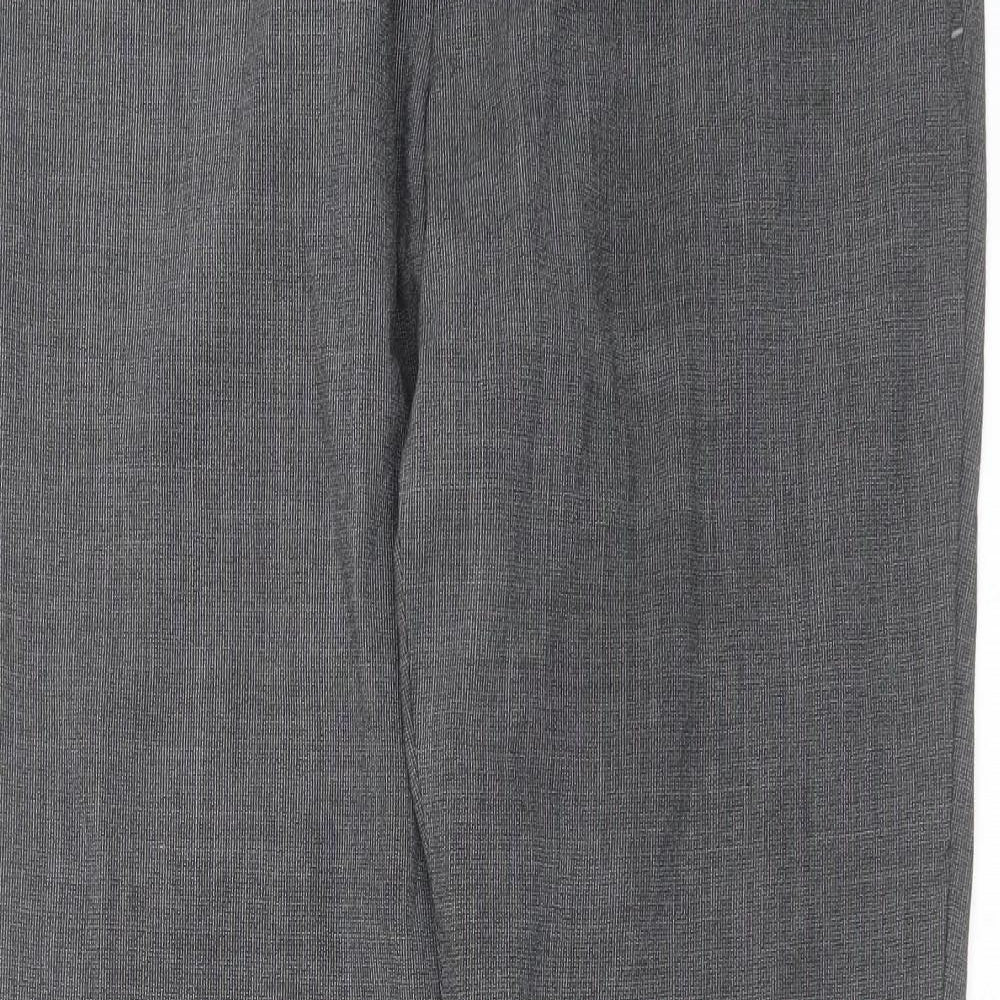 Preworn Mens Grey Geometric  Trousers  Size 34 in L32 in