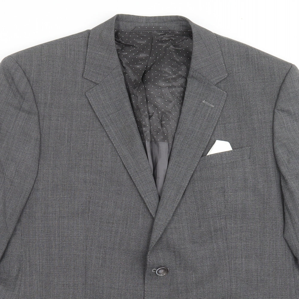 Boss Mens Grey   Jacket Suit Jacket Size 40