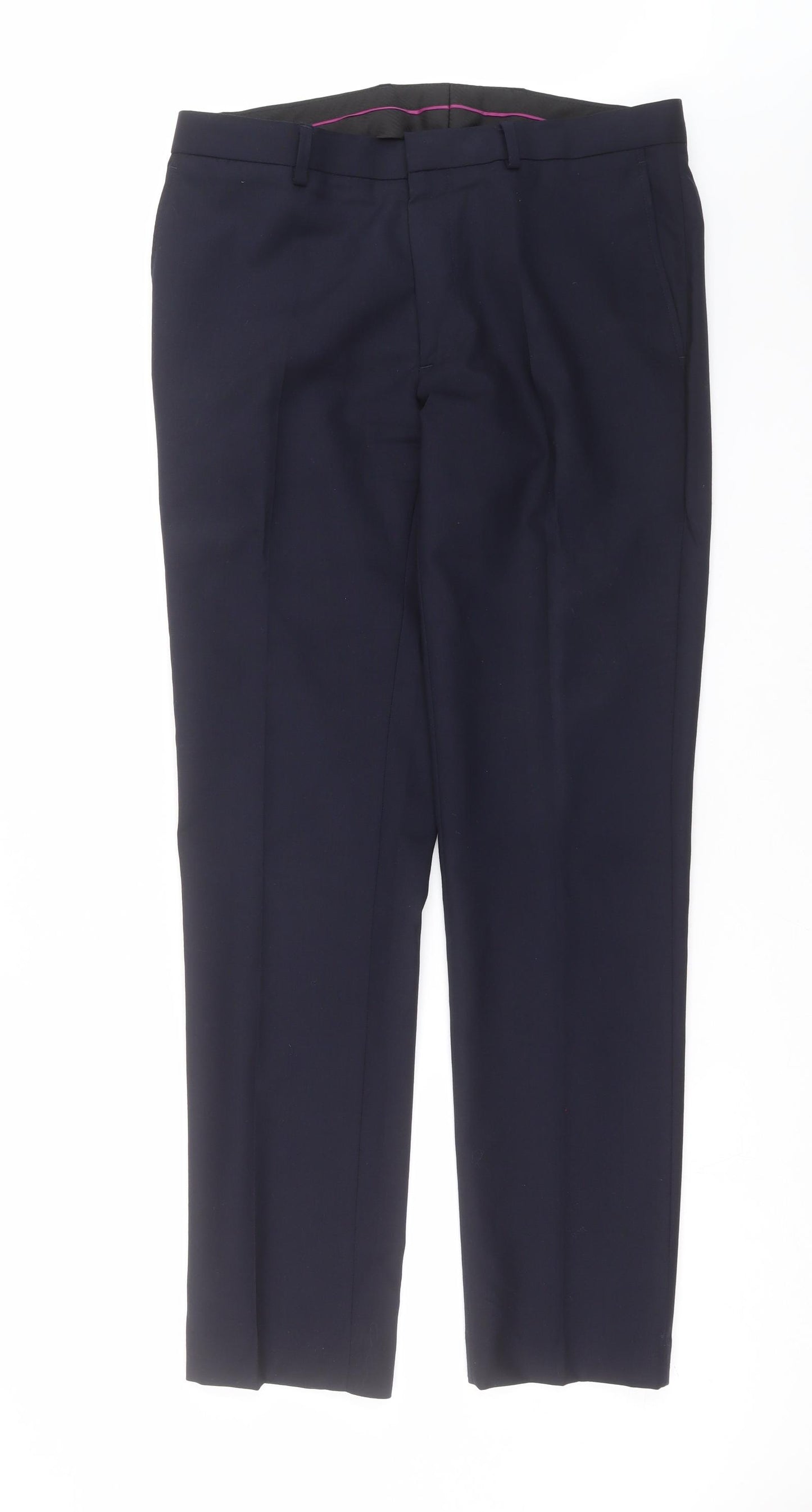 Charles Tyrwhitt Mens Blue   Trousers  Size 34 in L32 in