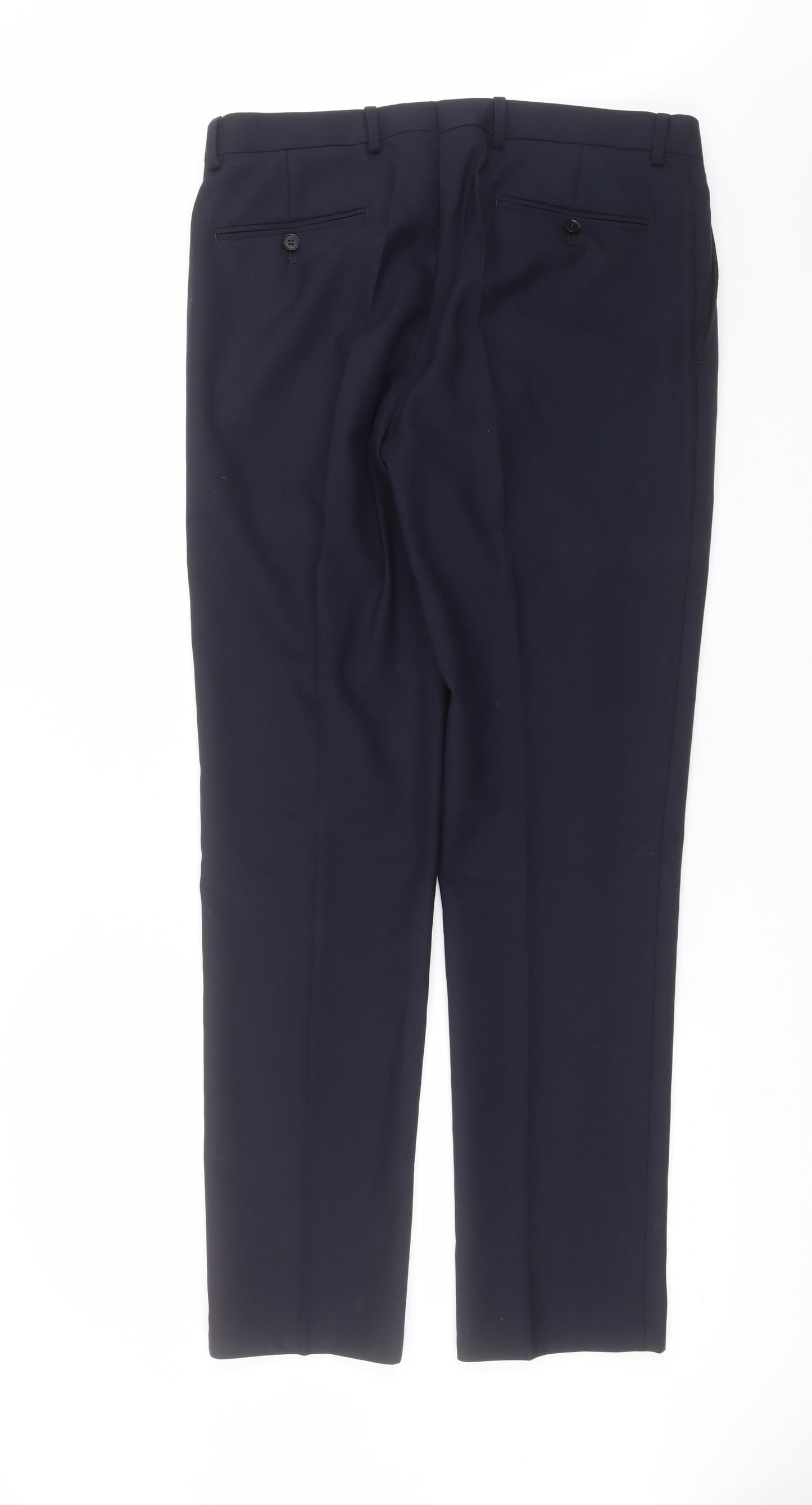 Charles Tyrwhitt Mens Blue   Trousers  Size 34 in L32 in
