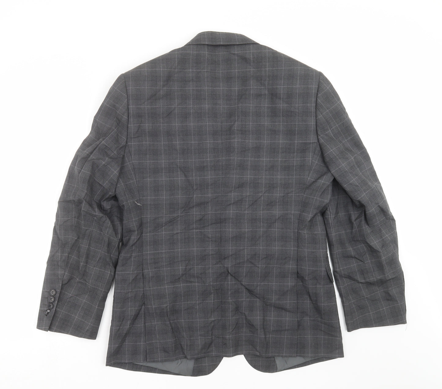 MOSS  Mens Grey Check  Jacket Suit Jacket Size 40  - Tailored fit