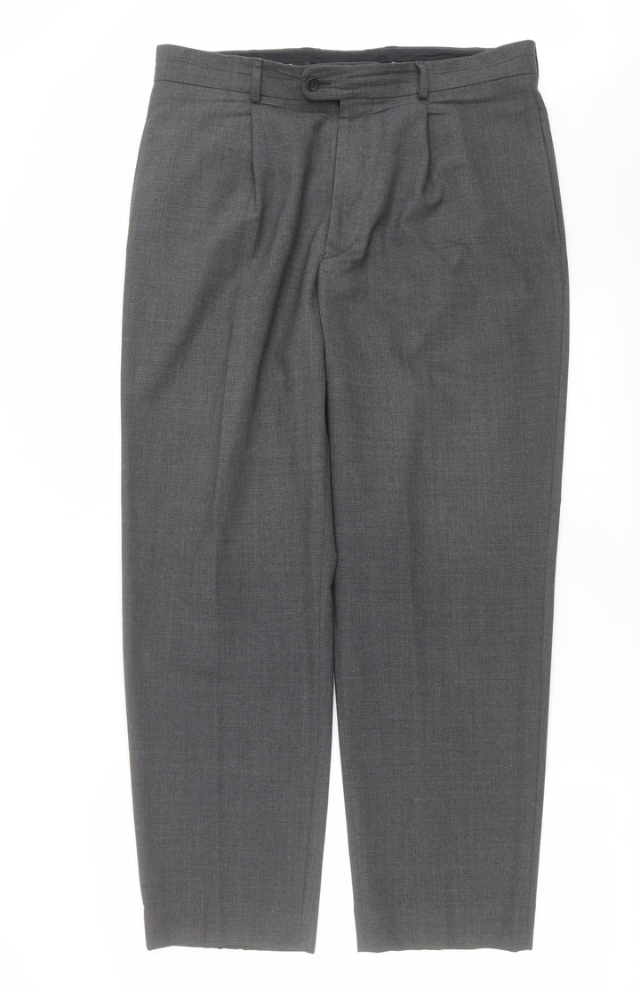 Ciro Citterio Mens Grey Trousers Size 36 in L30 in - short Leg