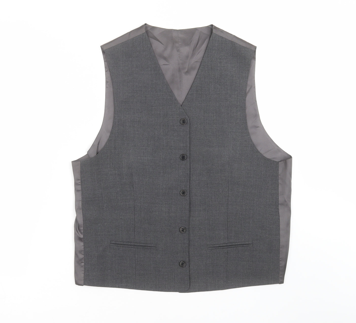 Preworn Mens Grey   Jacket Suit Waistcoat Size 42