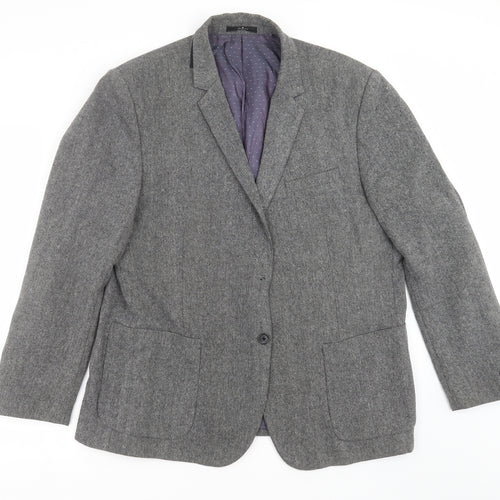 Jeff Banks Mens Grey   Jacket Suit Jacket Size 48