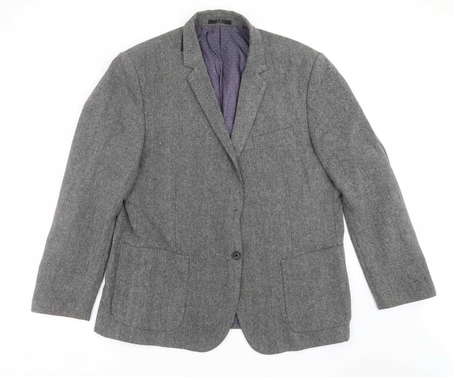 Jeff Banks Mens Grey   Jacket Suit Jacket Size 48