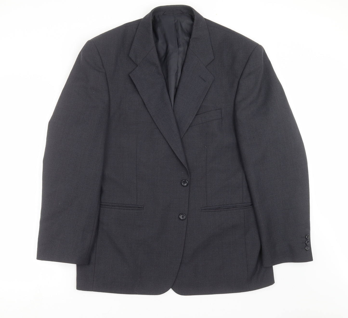 Pinstripe Mens Blue Striped  Jacket Suit Jacket Size 44