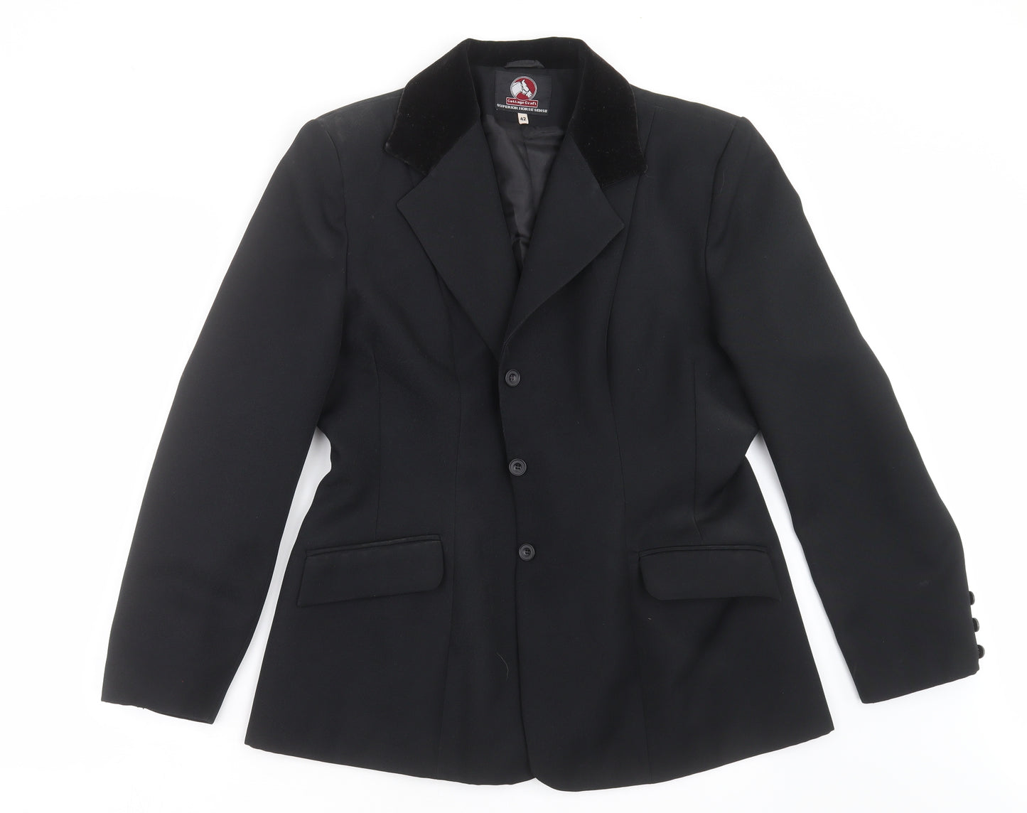 cottage craft Womens Black   Jacket Suit Jacket Size 14  - Equestrian