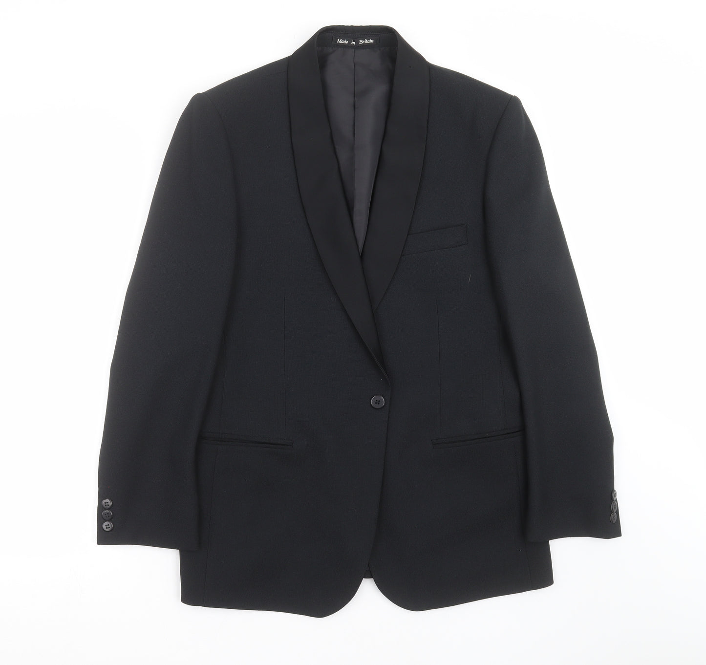 Dunn & CO Mens Black   Jacket Suit Jacket Size 40