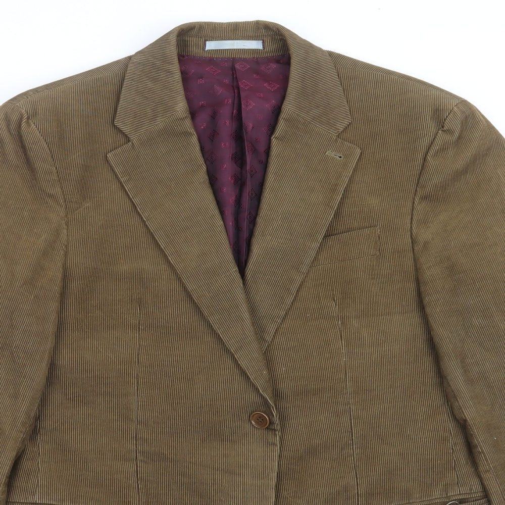 NEXT Mens Brown  Corduroy Jacket Suit Jacket Size 40