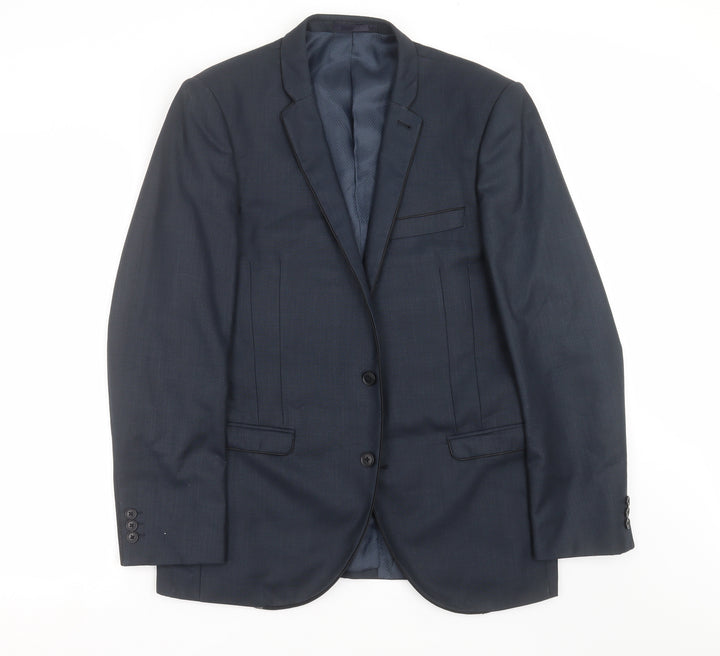 NEXT Mens Blue   Jacket Suit Jacket Size 40  - Tailored fit