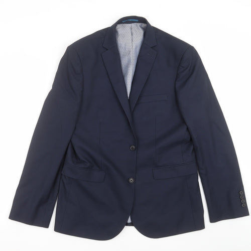 NEXT Mens Blue   Jacket Suit Jacket Size 42  - Tailored fit