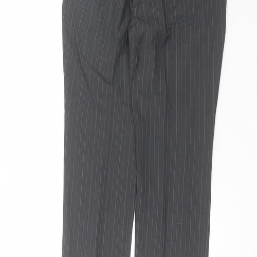 Red Herring Mens Grey Striped  Trousers  Size 32 in L33 in