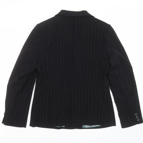 Dorothy Perkins Womens Black Striped  Jacket Suit Jacket Size 14